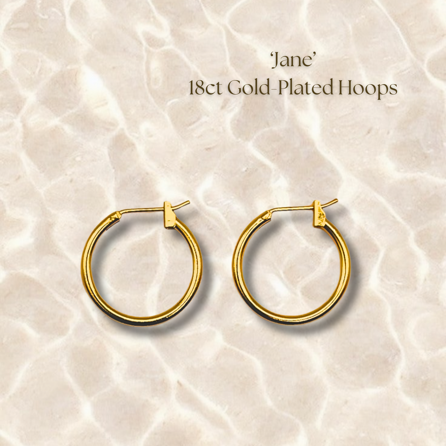 Jane Hoops - Gold