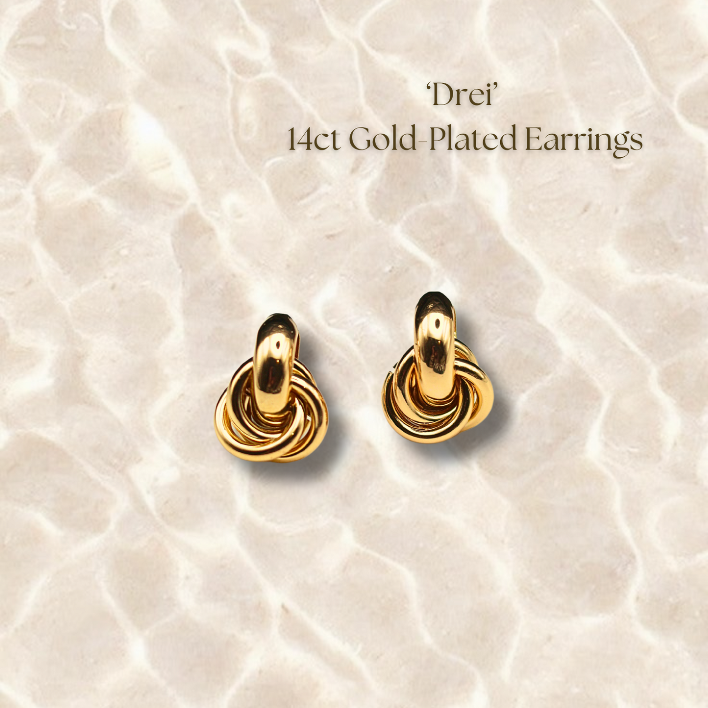 Drei Earrings - Gold