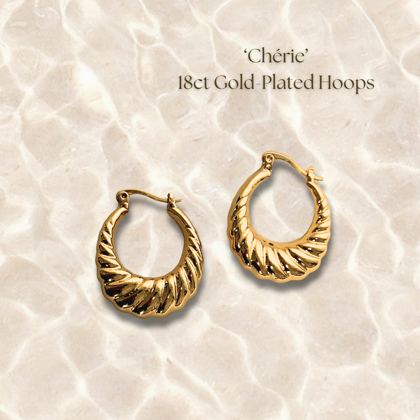 Chérie Hoops - Gold