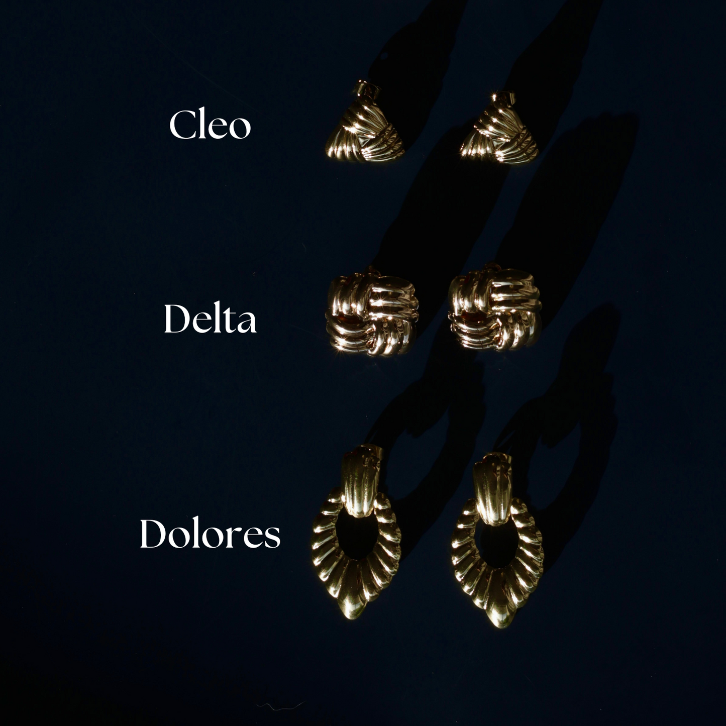 Delta Earrings - Gold