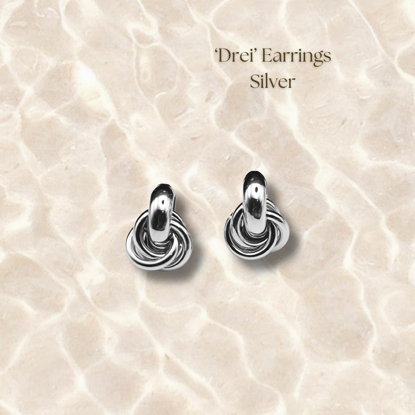 Drei Earrings - Silver