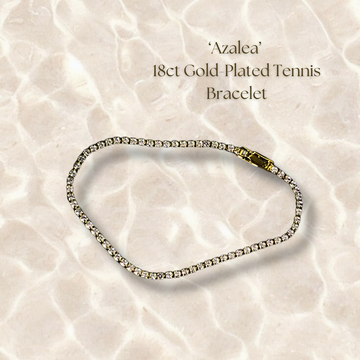 Azalea Tennis Bracelet - Gold