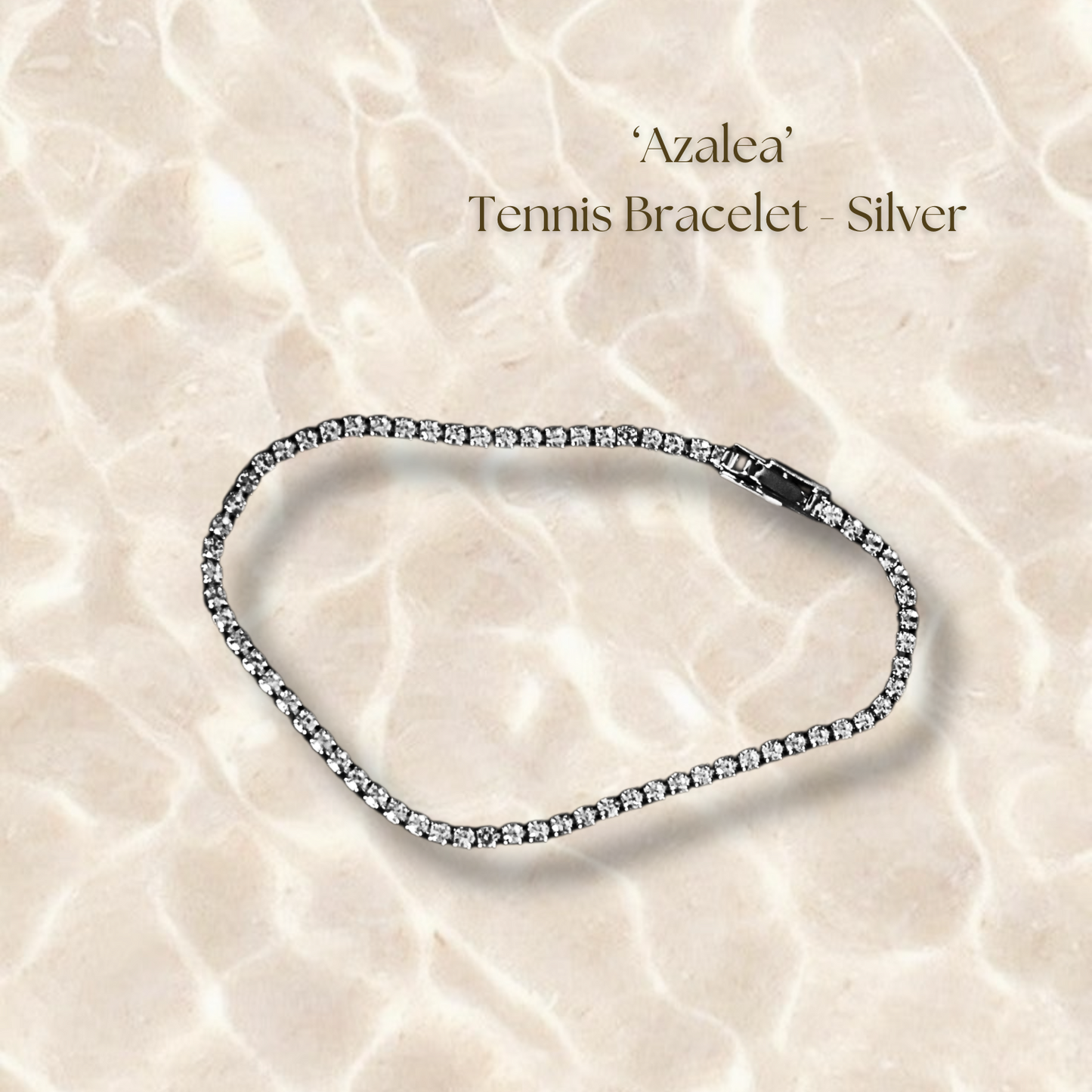 Azalea Tennis Bracelet - Silver