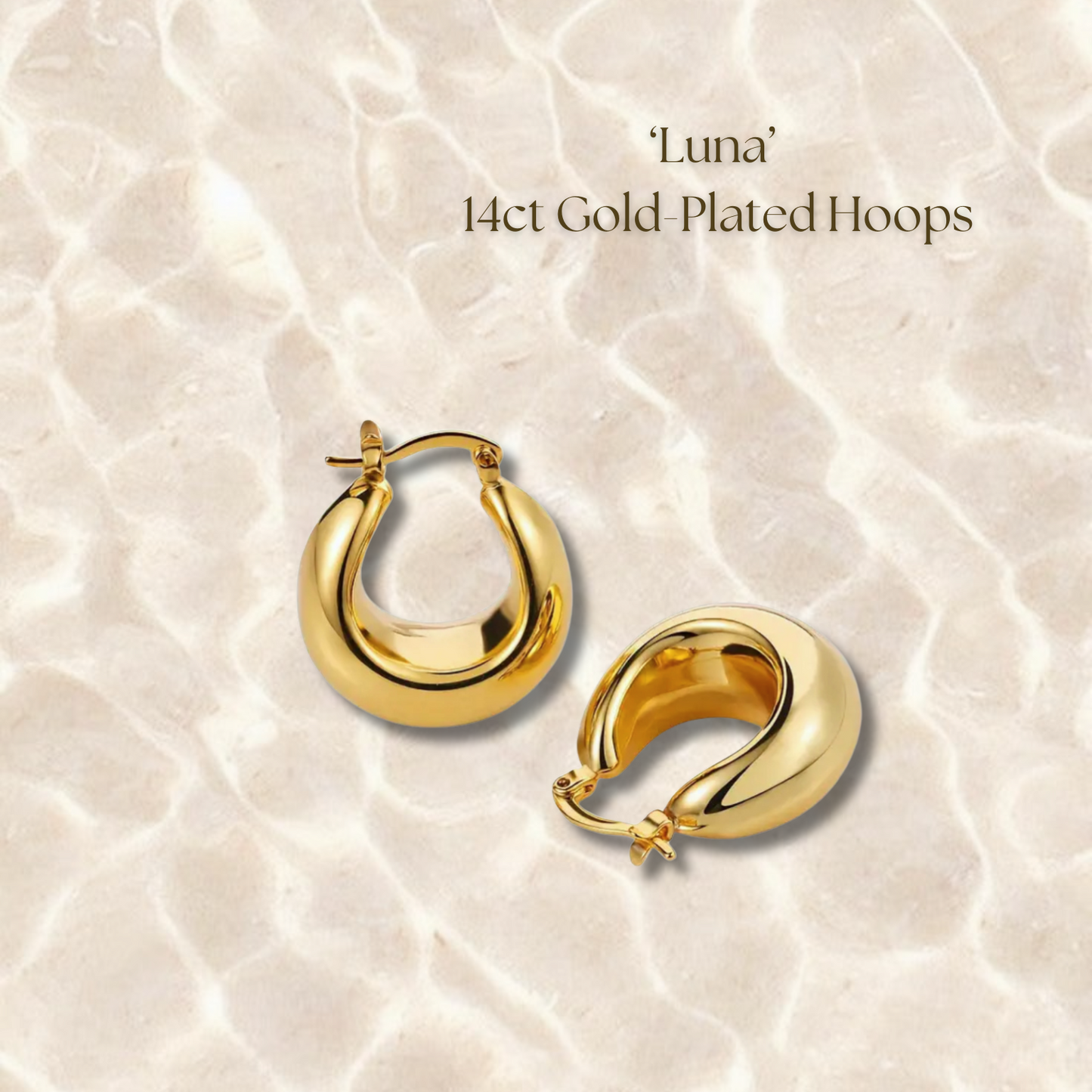 Luna Hoops - Gold