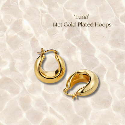 Luna Hoops - Gold