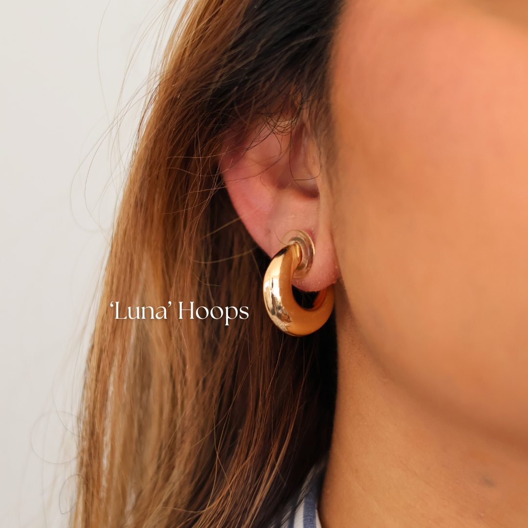 Luna Hoops - Gold
