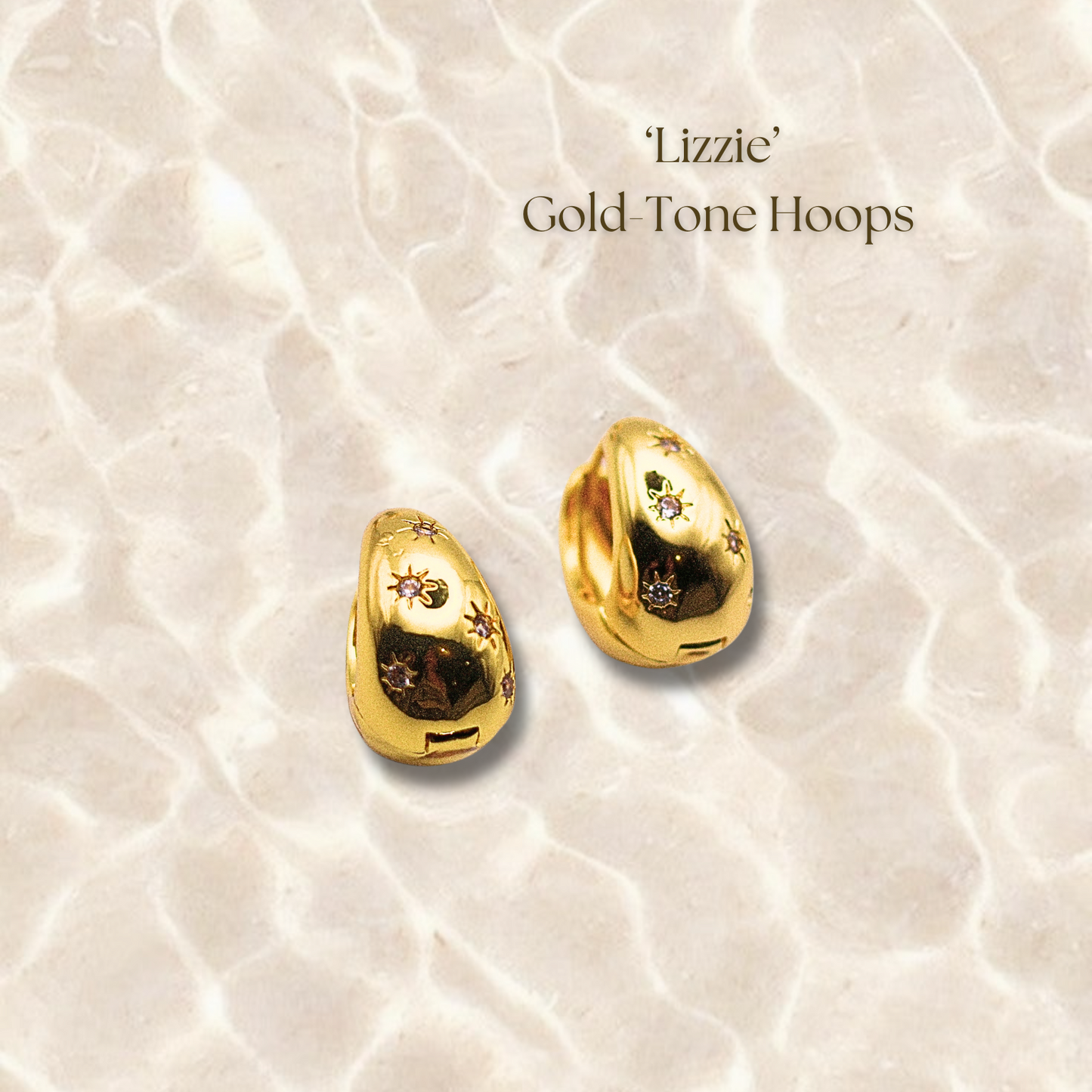 Lizzie Hoops - Gold