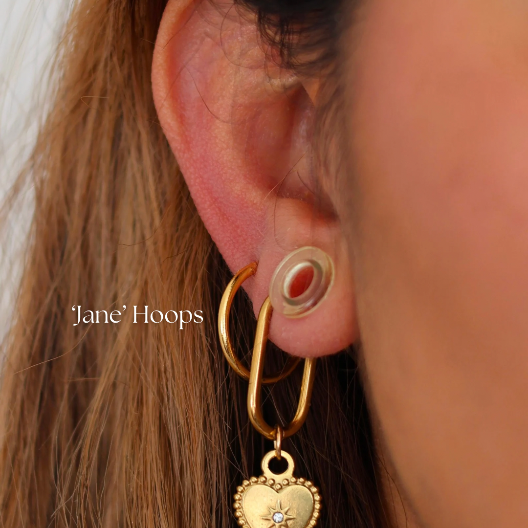 Jane Hoops - Gold