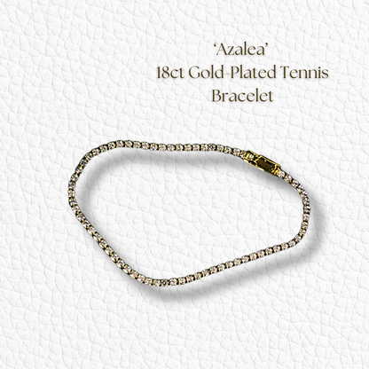 Azalea Tennis Bracelet - Gold