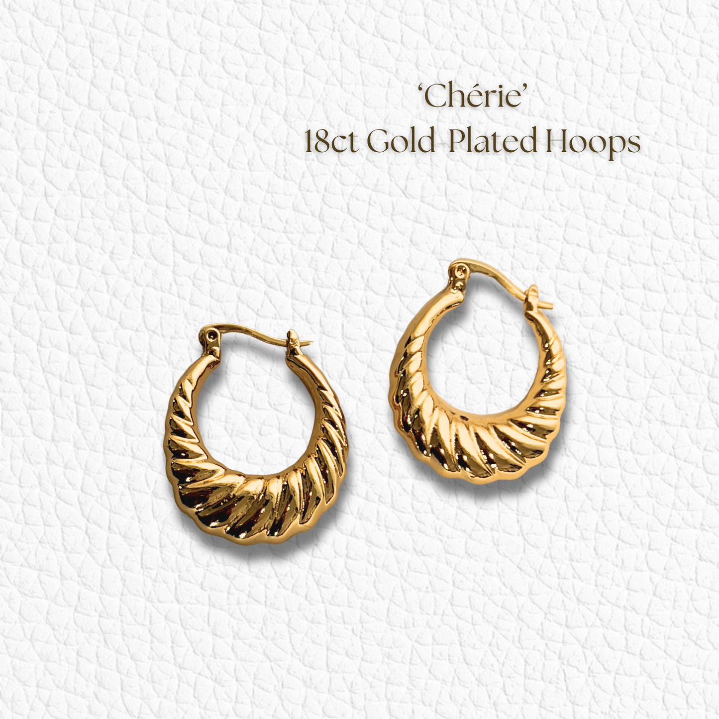 Chérie Hoops - Gold