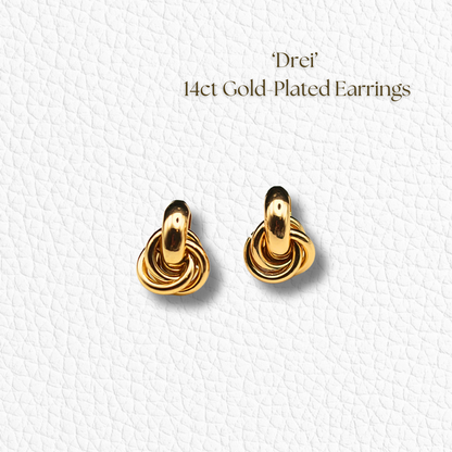 Drei Earrings - Gold