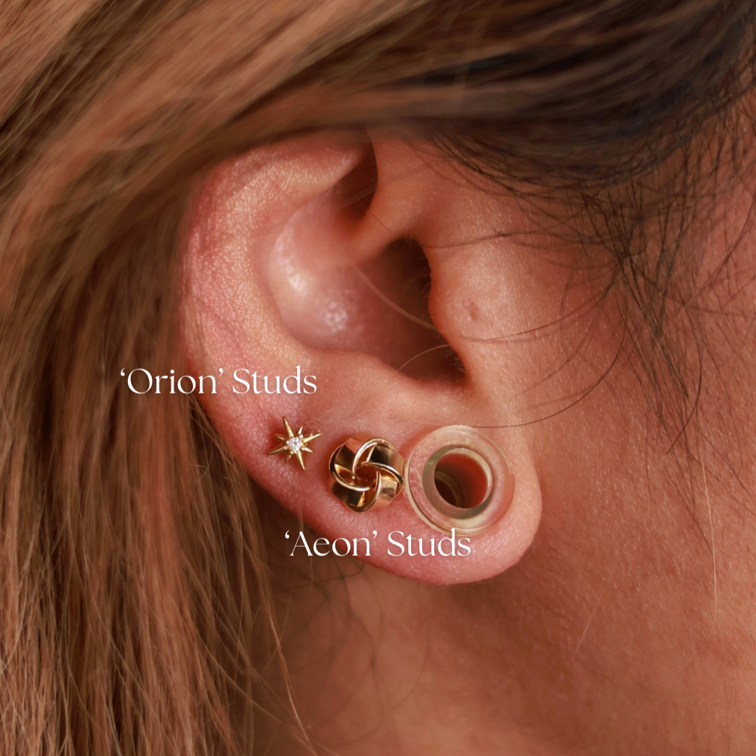 Aeon Studs - Gold